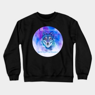 Spirit Wolf of the misty mountain Crewneck Sweatshirt